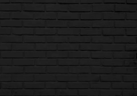 Wall black brick for background Foto stock