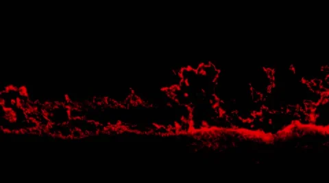 Wall of Black Cloud of Fire Pulsing in the Darkness Stock Footage 66418856