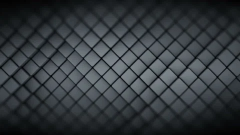 Wall of black rhombus shapes abstract seamless loop 3D render animation Stock Footage 101330144