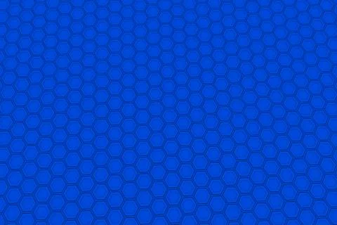 Wall of blue hexagons 스톡 일러스트