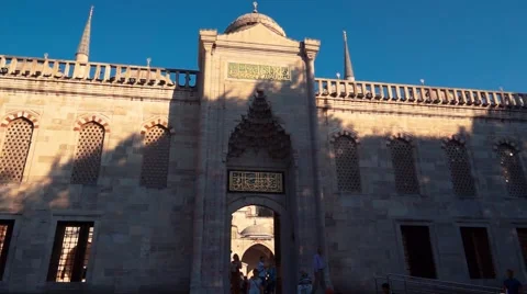 Wall of Blue Mosque - Istanbul Stock Footage 50122157