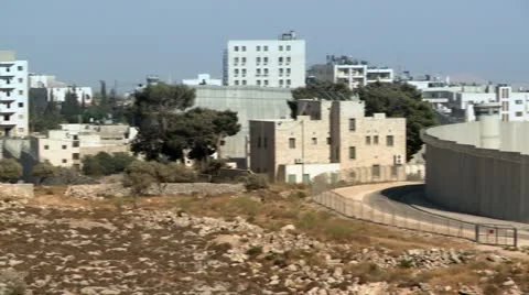 The Wall Boarder - South Jerusalem Stock Footage 20226799