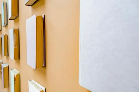 Wall of Books Stock Photos
