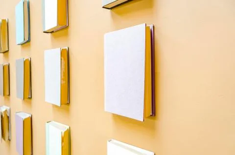 Wall of Books Stock Photos
