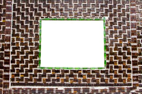 The wall of the bottle. Stock Photos