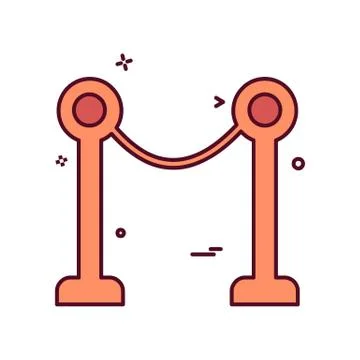 Wall boundary icon design vector Ilustración de archivo