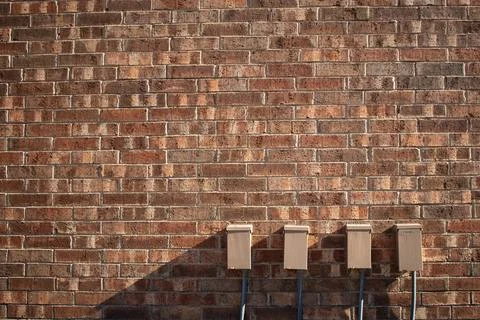 Wall with box Foto stock