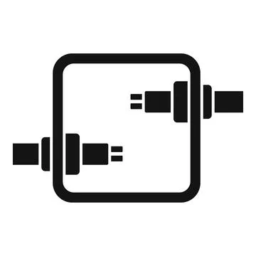 Wall breaker icon simple vector. Safety current Stock Illustration