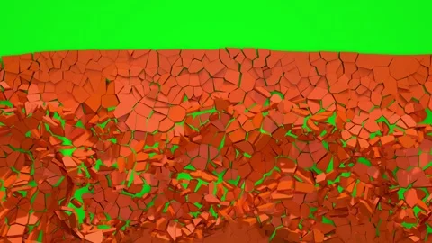 The wall breaking, 3d rendering Video stock 139395737