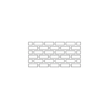 Wall brick. flat vector icon Stock Illustration