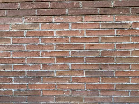 Wall brick, Old Red Brick Wall with Mortar Lines — Urban Texture Background Stock Photos