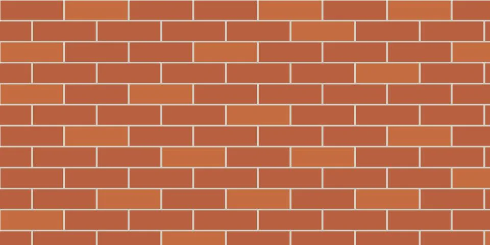 Wall Brick Pattern Background Vector. White Red and Gray color Brick Texture. 스톡 일러스트