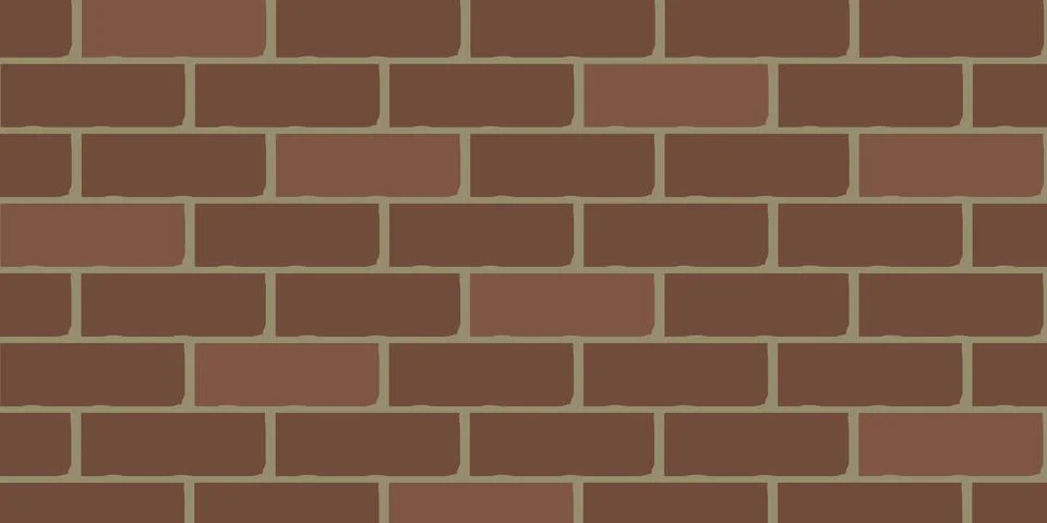 Wall Brick Pattern Background Vector. White Red and Gray color Brick Texture. イラスト素材