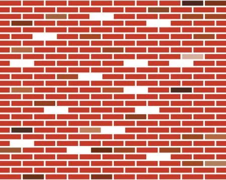 Wall brick vector illustration background Stock Illustration
