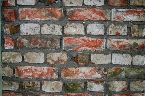 Wall from Bricks Abstract Background Pattern Stock Photos