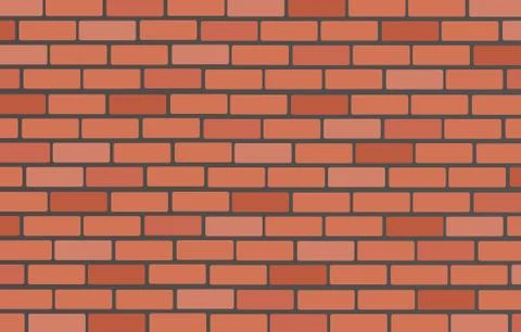Wall of bricks and space background Stock Illustration