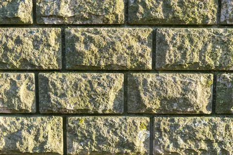 Wall of brown brick. close-up. background Stock Photos