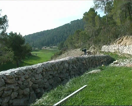 Wall building Stock Footage 25899870