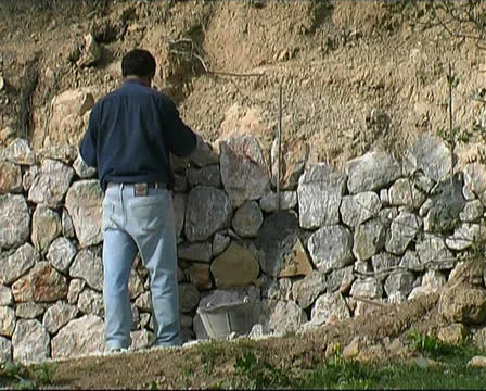 Wall building Stock Footage 25911243