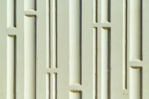 Wall of the building with a relief surface. Stock-Fotos