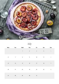Wall Calendar For 2026 A3 Format Easy To Print With July Stock Photos
