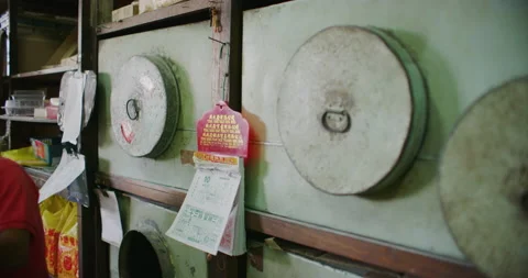 Wall Calendar at a Cookie and Biscuit Factory in Miri, East Malaysia Stock Footage 148808890