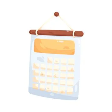 Wall calendar Stock Illustration