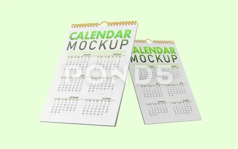 Wall Calendar Mockup 36 PSD 템플릿