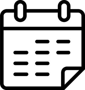 Wall calendar sheet for event schedule planning Stock Illustration