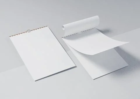 Wall calendars suitable for calendar design mockup Stock Illustration