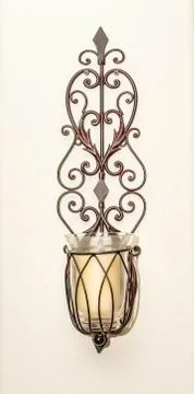 Wall candle holder Stock Photos