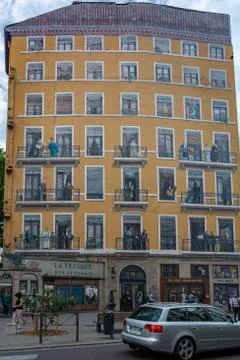 Wall of the Canuts in Lyon Stock Photos