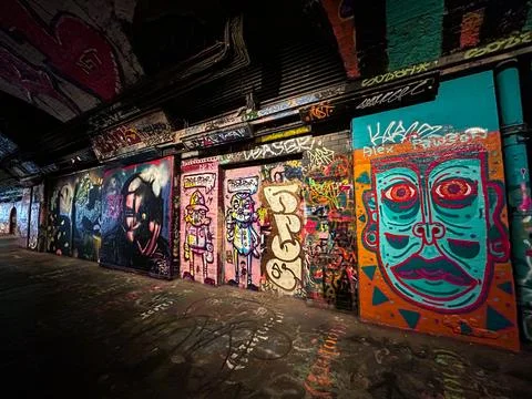 Wall Canvas of Graffiti Stock Photos