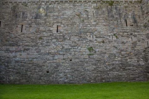 Wall of a castle Stock Photos