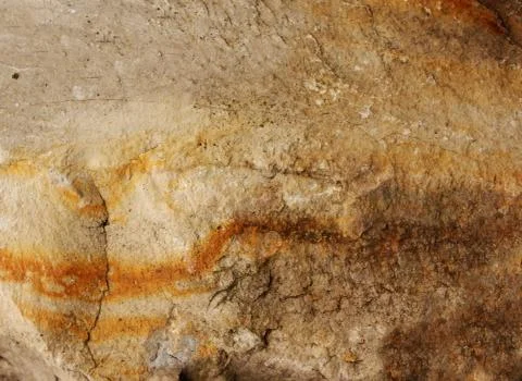 Wall of an cave Stock Illustration