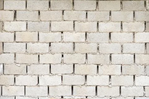 Wall with cement block brick Foto stock