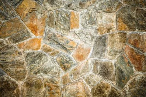 Wall from a chipped stone Stock Illustration