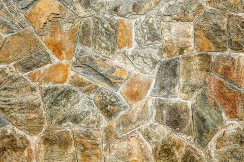 Wall from a chipped stone Stock Illustration