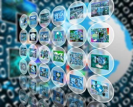 Wall of the circles イラスト素材