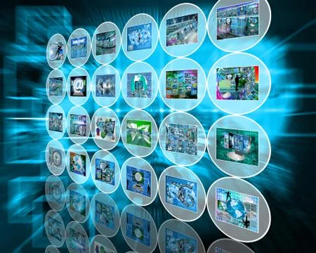 Wall of the circles Stockillustratie