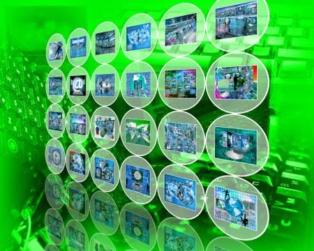 Wall of the circles イラスト素材