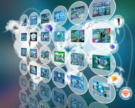 Wall of the circles イラスト素材