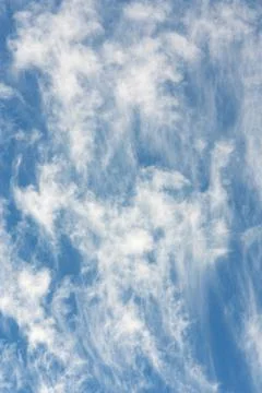 A wall of cirrus clouds group on the sky Stock Photos