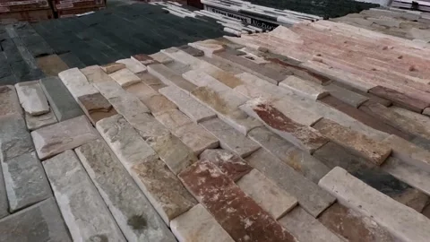 Wall Cladding Stone Wall Tiles Stock Footage 236591769
