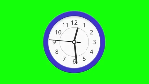 Wall clock 12 to 1 Stock Footage 337484205