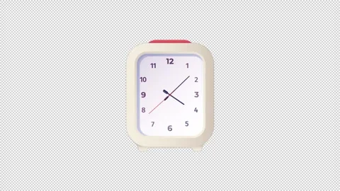 Wall Clock 12 Hours with minimal animation interface Видео 276683114