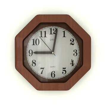 flip clock wall 3d c4d