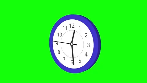 Wall clock 3d Stock Footage 337484190