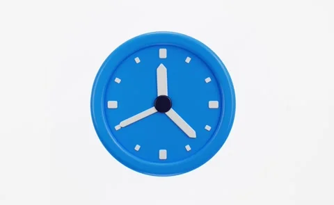 Wall clock 3d icon animation Stock Footage 278641386