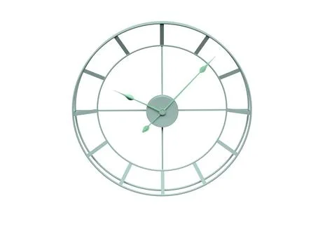 Wall clock 3d render illustration with background Illustrazione stock